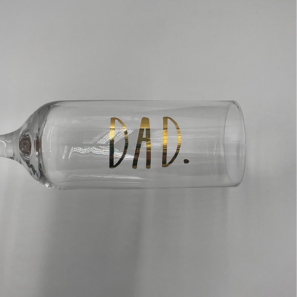 Rae Dunn DAD Pregnancy Announcement Stemmed Champagne Flute Glass Surprise - Picture 10 of 12